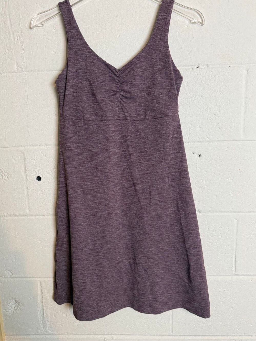 KÜHL Women’s Performance Dress XS Heathered Plum Purple Ruched Stretch